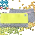Pixie Crew Несесер с 1 цип Grey/Neon Yellow PXA-01-W05